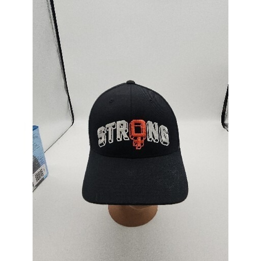 Reebok Adjustable Fit Baseball Cap One Size Fits Most Red Black Strong Logo